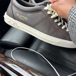 Valentino Garavani Men's Dark Brown Sneakers